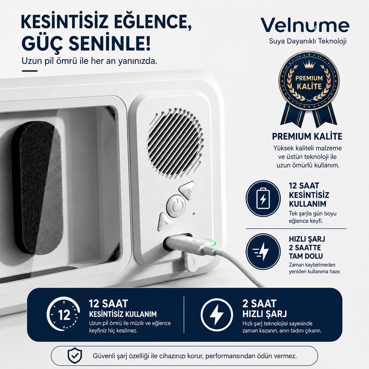 Velnume™ Su Geçirmez Akıllı Telefon Tutucu & Bluetooth Hoparlör