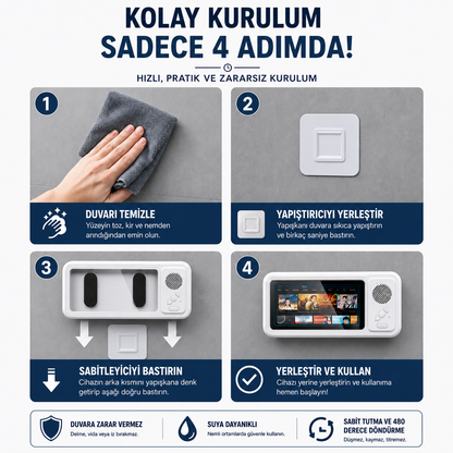Velnume™ Su Geçirmez Akıllı Telefon Tutucu & Bluetooth Hoparlör